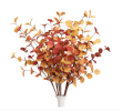 3pcs Artificial Eucalyptus Stems Fall Decorations with Fall Eucalyptus Leaves Autumn Decorations for Office and Home Artificial Plants for Floral Arr