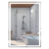 LED Bathroom Vanity Mirror 32x24 Inch Smart Touch Dimmable 3 Colors Makeup Mirror