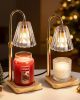 Candle Warmer Lamps 2 Pack, Electric Wax Warmer Lamp with Timer for Jar Candles, Aesthetic Home Decor, Housewarming Gifts for Women, Adjustable Heigh
