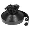 32.8FT Non-Digging Plastic Garden Edging Kit Plastic Garden Border with 30 Spikes 2In Tall Border Edging for Garden Lawn Yard Flower Beds