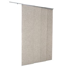 Panel Track Blinds, Extendable Track from 45.8 in to 86 in W, Trimmable Panel Curtains Up to 96 in H, Vertical Blackout Panel Blinds for Sliding Door