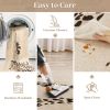 Leopard Print 5x7 Rugs for Living Room, Soft Ultra-Thin Washable Area Rugs for Bedroom Non-Slip Neutral Rug Non-Shedding Indoor Carpet Kids Rugs for