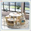 5 Piece Kids Table and Chairs Set with Storage, White, Perfect for Art, Craft, Drawing, Playroom, Classroom, Nursery