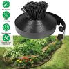 32.8FT Non-Digging Plastic Garden Edging Kit Plastic Garden Border with 30 Spikes 2In Tall Border Edging for Garden Lawn Yard Flower Beds