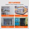 Clear PVC Strip Curtain, 96 in Height x 48 in Width x 0.08 in Thickness, 8 PCS Walk in Freezer Cooler Curtain Strips, Smooth Waterproof Plastic Door