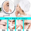 8 Inch LED Wall Mount Two-Sided Magnifying Makeup Vanity Mirror 12 Inch Extension Chrome Finish 1X/3X Magnification Plug 360 Degree Rotation Waterpro