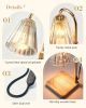 Candle Warmer Lamps 2 Pack, Electric Wax Warmer Lamp with Timer for Jar Candles, Aesthetic Home Decor, Housewarming Gifts for Women, Adjustable Heigh