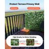 Expandable Fence Privacy Screen, 25 x 126 in Expand Artificial Plant Wall, Realistic Artificial Ivy Panel with 50 Zip Ties, Decorative Faux Greenery