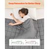 Weighted Blanket, 25 lbs, 88 x 104 in King Size, Cooling Breathable Heavy Blanket with Glass Beads, All-Season Use, Suitable for 250-310 lbs Adults,