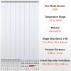 Clear PVC Strip Curtain, 96 in Height x 48 in Width x 0.08 in Thickness, 8 PCS Walk in Freezer Cooler Curtain Strips, Smooth Waterproof Plastic Door