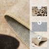 Leopard Print 5x7 Rugs for Living Room, Soft Ultra-Thin Washable Area Rugs for Bedroom Non-Slip Neutral Rug Non-Shedding Indoor Carpet Kids Rugs for