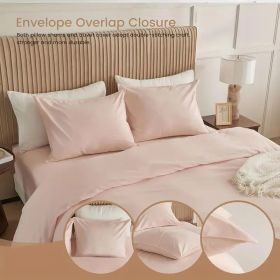 Serta Simply Clean Pleated Duvet Cover Queen (Option: Pink)