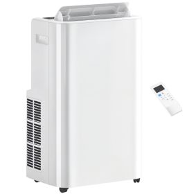 12000 BTU Portable Air Conditioner with Remote Control, Free Standing AC Unit with Built-in Cool, Dehumidifier, Fan Modes for Room Up to 550 Sq. (Option: White-462x505x875 mm)