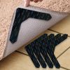 4/8pcs High Quality Non-slip Anti-drill Carpet Stickers Suitable For Living Room Dining Room Bathroom Rugs, Prevent Rugs From Moving And Rolling Edge