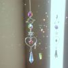 1pc; Colorful Crystals Suncatcher Hanging Sun Catcher With Chain Pendant Ornament Crystal Balls For Window Home Garden Christmas Day Party Wedding De