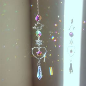 1pc; Colorful Crystals Suncatcher Hanging Sun Catcher With Chain Pendant Ornament Crystal Balls For Window Home Garden Christmas Day Party Wedding De (model: Planet One)