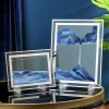 1pc; Dynamic Square Quicksand Painting; Romantic Gift; Quicksand Painting Decoration; Home Decoration; Office Desktop Decoration; Hourglass Dynamic A