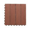 One box of 11 pieces, 300 * 300 * 22mm per piece Outdoor garden floor tiles Pool wood plastic DIY buckle splicing wpc