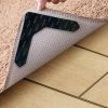 4/8pcs High Quality Non-slip Anti-drill Carpet Stickers Suitable For Living Room Dining Room Bathroom Rugs, Prevent Rugs From Moving And Rolling Edge