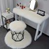 1pc Soft Plush Fur Rugs, Soft Fluffy Area Rug, Modern Faux Fur Rug, Fluffy Rug For Bedroom, White Rugs For Living Room, Carpet For Rooms, Rugs For Be