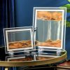 1pc; Dynamic Square Quicksand Painting; Romantic Gift; Quicksand Painting Decoration; Home Decoration; Office Desktop Decoration; Hourglass Dynamic A