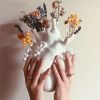 Vase In The Shape Of Human Heart, Home Decoration, Desktop Art Craft Ornament, Exquisite And High-end Indoor Vase, Organ Design Flower Container, Hal