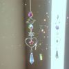 1pc; Colorful Crystals Suncatcher Hanging Sun Catcher With Chain Pendant Ornament Crystal Balls For Window Home Garden Christmas Day Party Wedding De