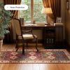 Washable Runner Rug 2x6, Moroccan Faux Wool Runner Rug Non Slip for Hallways Kitchen Entryway Laundry Room Bedroom Bathroom, Low Pile, Kid & Pet Frie